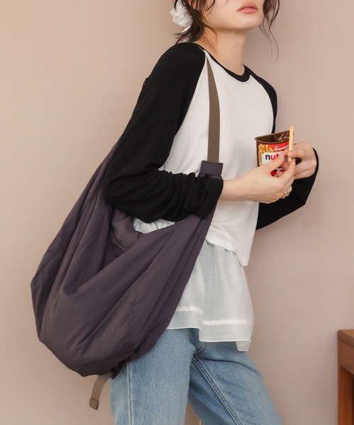 HEILIS メッセンジャーナイロンタッチショルダーバッグ ブラック HEILIS ショルダーバッグ バッグ 「新色追加」「hideka select