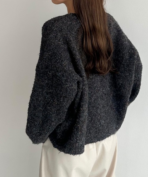 callautia（カラウティア）の「つぶつぶニット（ニット/セーター・レディース・グレー/ベージュ/チャコール・MEDIUM/LARGE）」の14枚目の写真