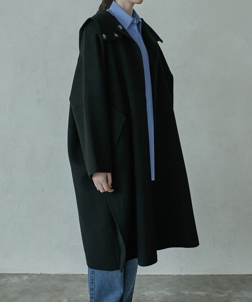 LE CIEL BLEU（ルシェルブルー）の「フードオーバーコート / Hooded