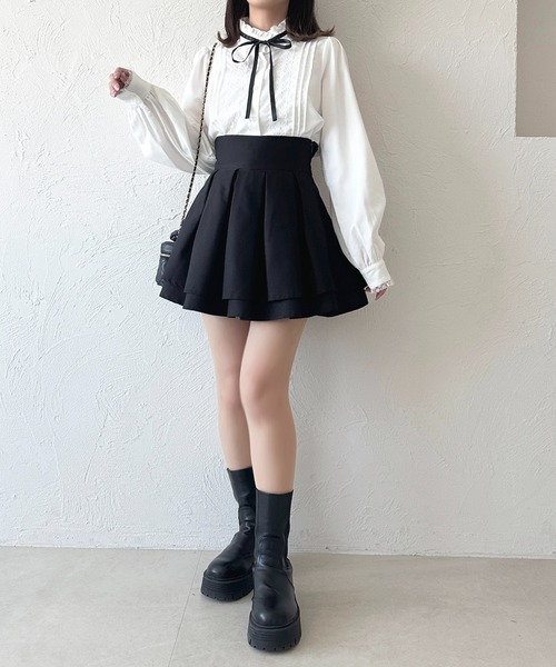 apres jour(アプレジュール)の「アソートリボンレースブラウス【ZOZOTOWN限定アイテム】(シャツ/ブラウス・レディース・アイボリー/ブラック/ブルー/オフホワイト/ピンク・X-LARGE/フリー)」の10枚目の写真