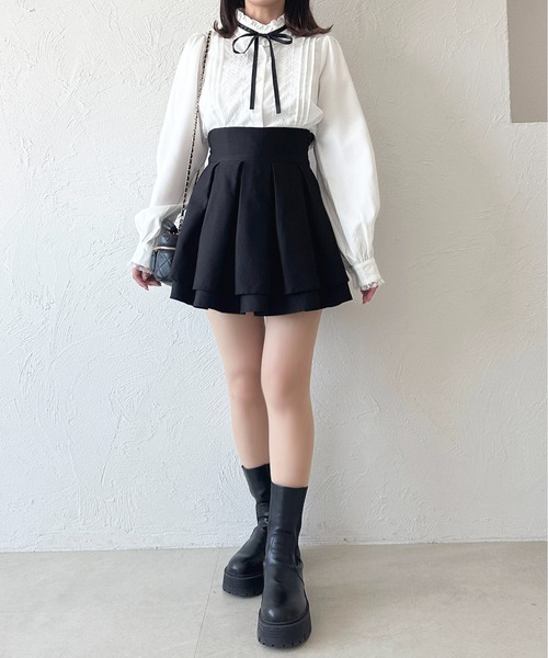 apres jour(アプレジュール)の「アソートリボンレースブラウス【ZOZOTOWN限定アイテム】(シャツ/ブラウス・レディース・アイボリー/ブラック/ブルー/オフホワイト/ピンク・X-LARGE/フリー)」の11枚目の写真