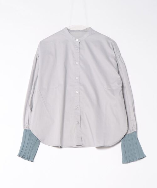 STYLEBLOCK(スタイルブロック)の「ブロード袖シフォンブラウス(シャツ/ブラウス・レディース・ホワイト/ブラック/グレー/チャコールグレー・M)」の2枚目の写真