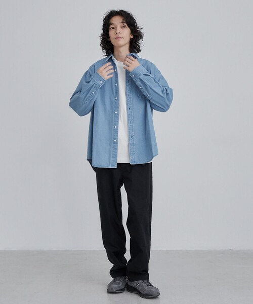 POLO BCS（ポロ ビーシーエス）の「【WEB限定】POLO BCS（ポロ・ビーシーエス）デニムシャツ（シャツ/ブラウス・メンズ・コバルトブルー/ネイビー・M/L）」の3枚目の写真