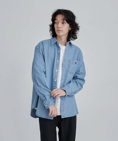 POLO BCS（ポロ ビーシーエス）の「【WEB限定】POLO BCS（ポロ・ビーシーエス）デニムシャツ（シャツ/ブラウス・メンズ・コバルトブルー/ネイビー・M/L）」の4枚目の写真