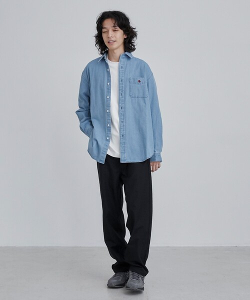 POLO BCS（ポロ ビーシーエス）の「【WEB限定】POLO BCS（ポロ・ビーシーエス）デニムシャツ（シャツ/ブラウス・メンズ・コバルトブルー/ネイビー・M/L）」の5枚目の写真