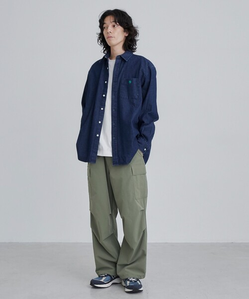 POLO BCS（ポロ ビーシーエス）の「【WEB限定】POLO BCS（ポロ・ビーシーエス）デニムシャツ（シャツ/ブラウス・メンズ・コバルトブルー/ネイビー・M/L）」の12枚目の写真