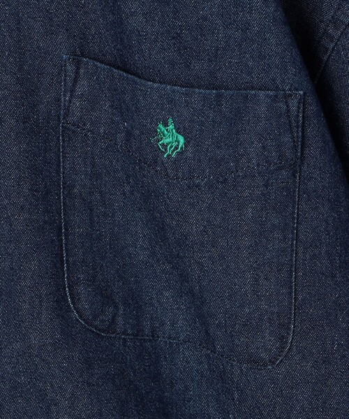 POLO BCS（ポロ ビーシーエス）の「【WEB限定】POLO BCS（ポロ・ビーシーエス）デニムシャツ（シャツ/ブラウス・メンズ・コバルトブルー/ネイビー・M/L）」の21枚目の写真