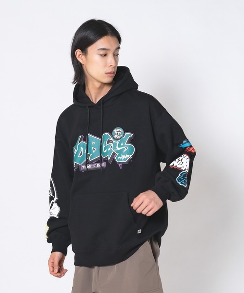 JEANS MATE(ジーンズメイト)の「【DESERT SPORTSWEAR/デザートスポーツウェア】ビックシルエット 袖プリント グラフィック プルオーバーパーカー(パーカー・メンズ・グレー/パープル/ブラック・X-LARGE/LARGE/MEDIUM)」の10枚目の写真