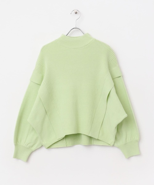 セール】ストレッチショルダータックセーター（ニット/セーター
