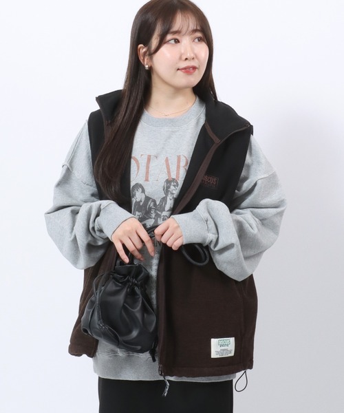 DISCUS ATHLETIC(ディスカス アスレチック)の「DISCUS ATHLETIC(ディスカスアスレチック)スタンドネックフリースベスト レディース メンズ ユニセックス(ベスト・レディース・ブラック/ネイビー/ブラウン/アイボリー・M/L)」の14枚目の写真