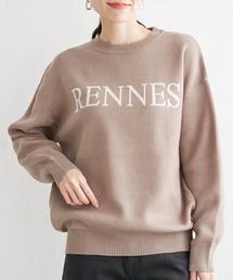 ジャガードロゴニットプルオーバー