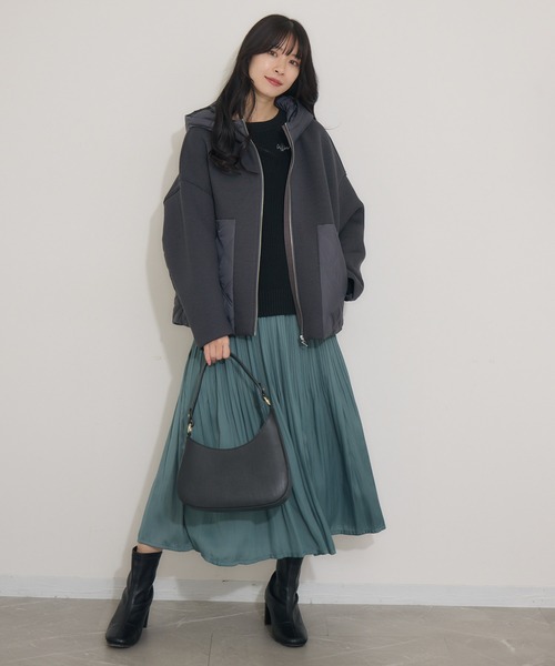 KATHARINE ROSS（キャサリンロス）の「【Pillini/ピリーニ】ヴィンテージサテンプリーツスカート（スカート・レディース・グリーン/ブラック/グレイッシュベージュ・MEDIUM）」の12枚目の写真