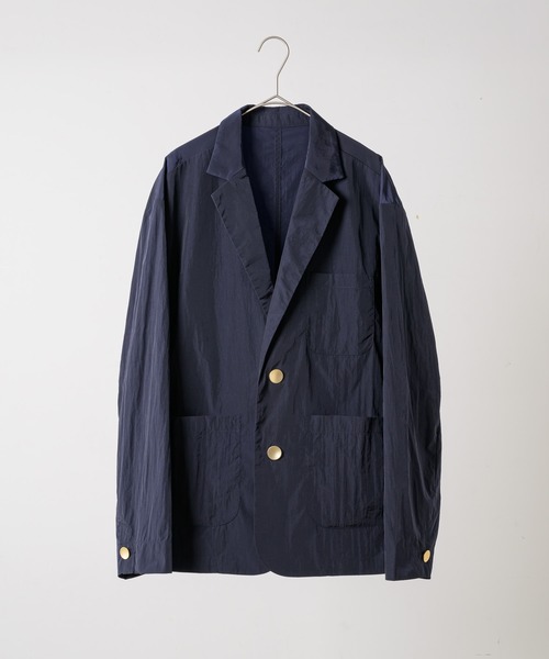 INTER FACTORY(インターファクトリー)の「ナイロン 2B ジャケット/ Relux Fit - made in INTER FACTORY(テーラードジャケット・メンズ・ブラック/ネイビー・SMALL/LARGE/MEDIUM)」の20枚目の写真