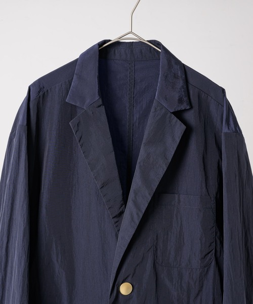 INTER FACTORY(インターファクトリー)の「ナイロン 2B ジャケット/ Relux Fit - made in INTER FACTORY(テーラードジャケット・メンズ・ブラック/ネイビー・SMALL/LARGE/MEDIUM)」の22枚目の写真