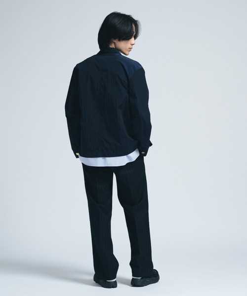 INTER FACTORY(インターファクトリー)の「ナイロン 2B ジャケット/ Relux Fit - made in INTER FACTORY(テーラードジャケット・メンズ・ブラック/ネイビー・SMALL/LARGE/MEDIUM)」の6枚目の写真