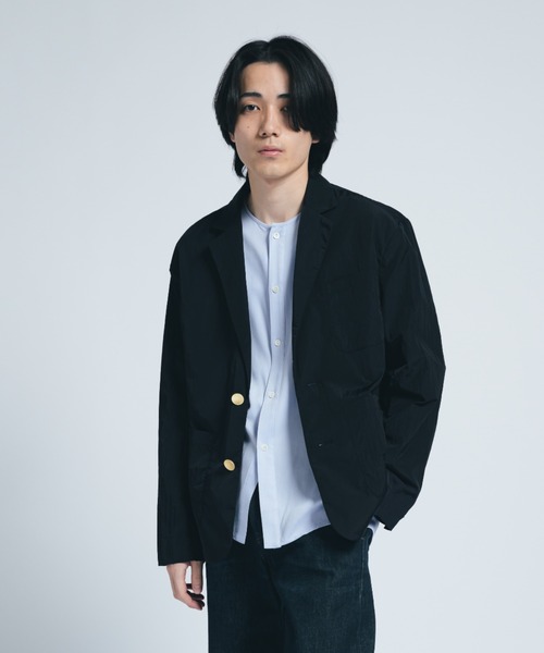 INTER FACTORY(インターファクトリー)の「ナイロン 2B ジャケット/ Relux Fit - made in INTER FACTORY(テーラードジャケット・メンズ・ブラック/ネイビー・SMALL/LARGE/MEDIUM)」の16枚目の写真