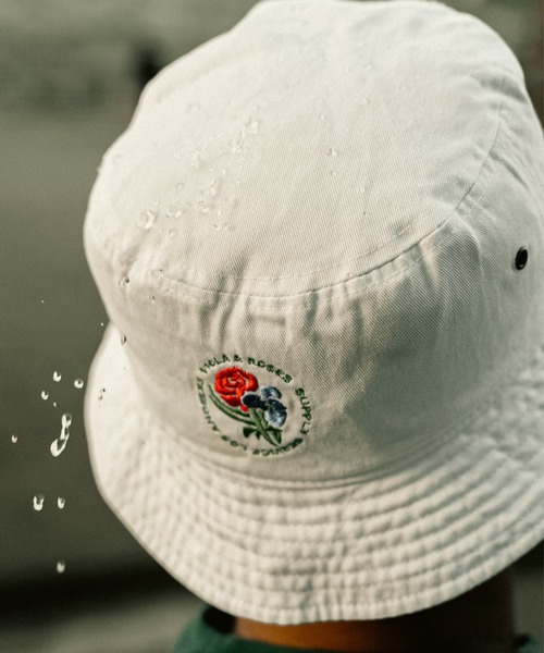 邦楽 V.A./bancha003 セール】Viola&Roses Circle core logo Embroidered Bucket Hat