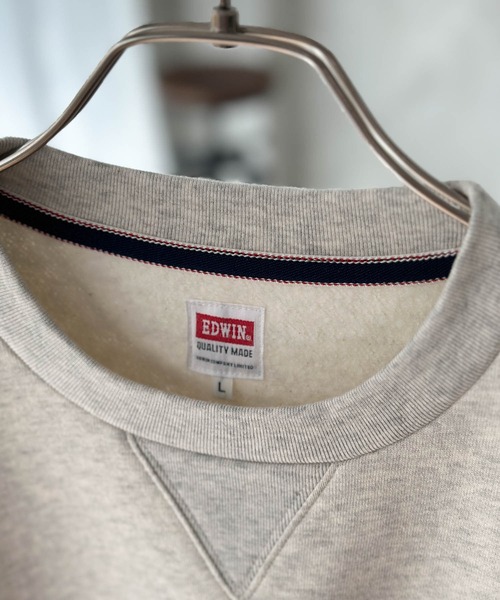 EDWIN（エドウィン）の「EDWIN WILD FIRE クルーネックスウェット（スウェット・メンズ・オートミール/ブラック・M/L/XL）」の7枚目の写真