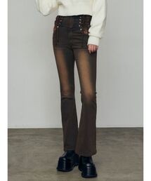 EMODA | レースハンドハイウエストパギンス(デニムパンツ)