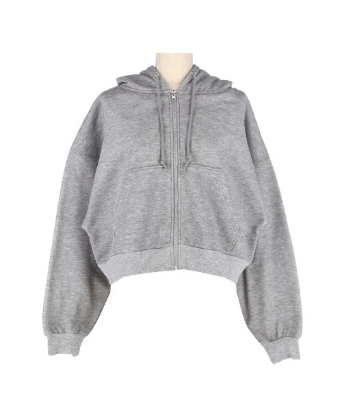 coca(coca)(コカ)の「裏起毛ジップアップフーディー(パーカー・レディース・その他1/グレー・M/L)」の7枚目の写真