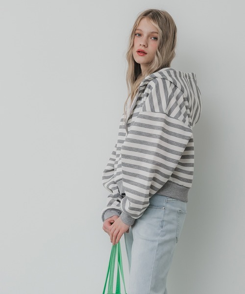 coca(coca)(コカ)の「裏起毛ジップアップフーディー(パーカー・レディース・その他1/グレー・M/L)」の15枚目の写真