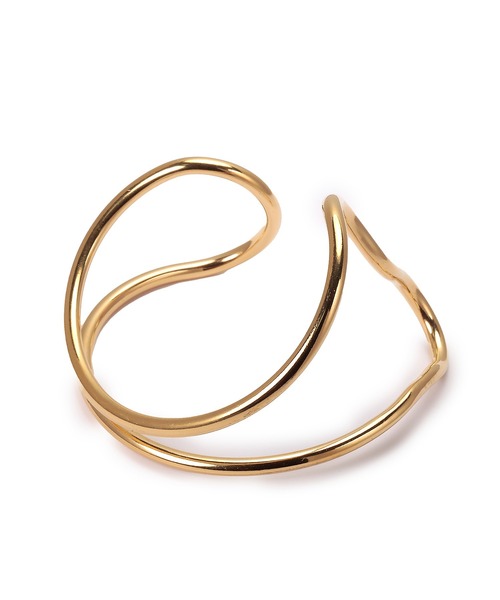 CENE（セネ）の「【CENE】セネ/メタルラインワイドバングル（バングル/リストバンド・レディース・シルバー/ゴールド・FREE）」の12枚目の写真