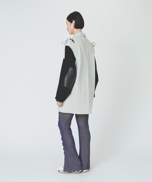 soduk（スドーク）の「【soduk】ribbon denim vest（ベスト・レディース・グレー・ONE SIZE）」の3枚目の写真