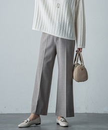 両面起毛ストレッチワイドパンツ≪洗える≫