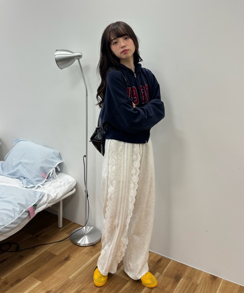 ダブルジップロゴワッペンパーカー / double zip logo patch hoodie（パーカー）｜Birthday room（バースデイルーム）