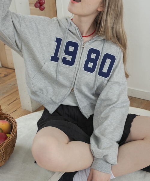 ダブルジップロゴワッペンパーカー / double zip logo patch hoodie（パーカー）｜Birthday room（バースデイルーム）