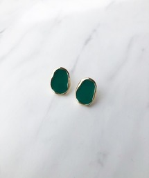 ゴールドエッジドロップカラーピアス