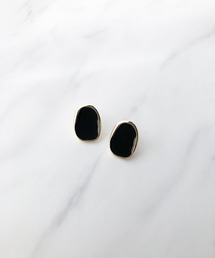 ゴールドエッジドロップカラーピアス