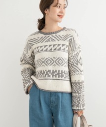 URBAN RESEARCH DOORS | 柄編みショート丈ニット(ニット/セーター)