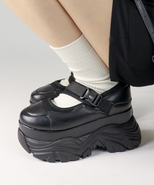 LOVEHUNTER(ラブハンター)の「LOVEHUNTER/+9.5cm ボリュームソール メリージェーン スニーカー(1901)(その他シューズ・レディース・ブラック/ホワイト・M/LL/L/S)」の10枚目の写真