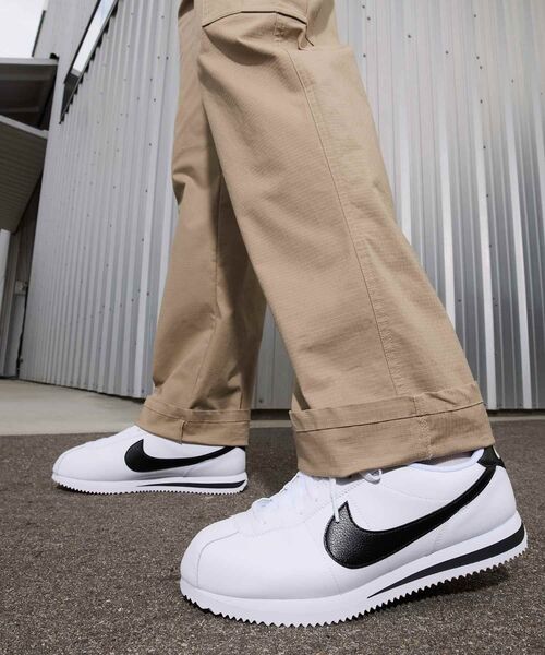 ナイキ23.0cm コルテッツレザー 503441-100 コルテッツ NIKE CORTEZ ナイキ メンズ レディース WHITE/BLACK
