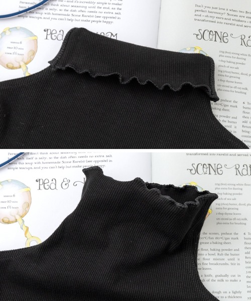 panpantutu（パンパンチュチュ）の「シャーリングハイネックトップ（Tシャツ/カットソー・キッズ・ライトグレー/ブラック/スモークピンク・120cm/130cm/140cm/90cm/110cm/100cm）」の9枚目の写真