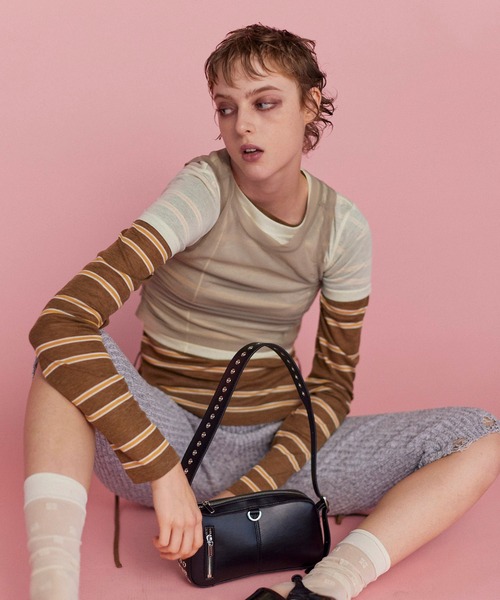 【25SPRING PRE-ORDER】Eyelet Round Shape Bag/アイレットラウンドシェイプバッグ【MAISON SPECIAL/メゾンスペシャル】(ショルダーバッグ)|MAISON SPECIAL(メゾンスペシャル) 【25SPRING PRE-ORDER】Eyelet Round Shape Bag/アイレットラウンドシェイプバッグ【MAISON SPECIAL/メゾンスペシャル】(ショルダーバッグ)|MAISON SPECIAL(メゾンスペシャル)