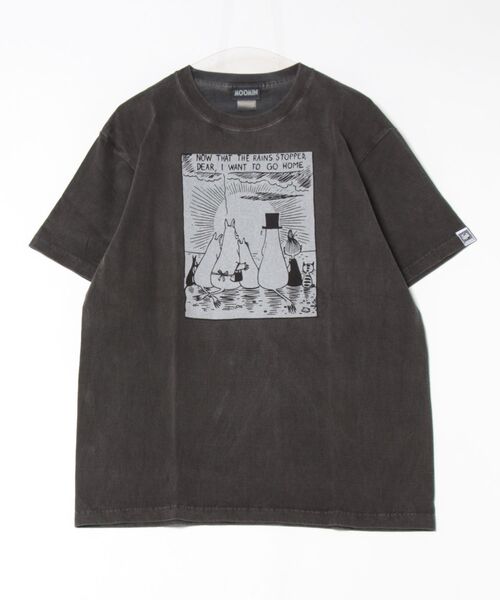 MOOMIN（ムーミン）の「MOOMIN / ムーミン ヴィンテージ フロント プリント 半袖 Tシャツ WNI（Tシャツ/カットソー・レディース・ブラック系1/グレー系1/ベージュ系2/グリーン系2/ネイビー系1/グレー系2/レッド系1/レッド系2/ブラック系2/ベージュ系1/グリーン系1/ネイビー系2・FREE）」の3枚目の写真