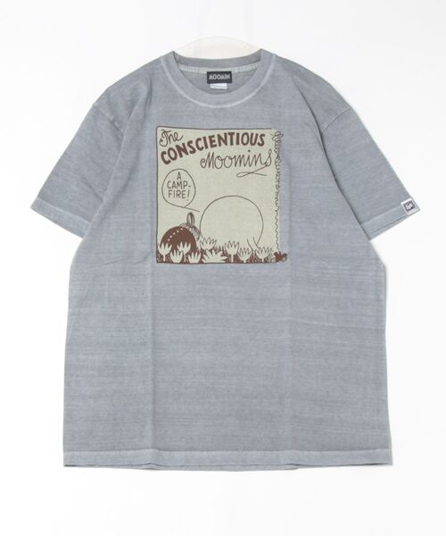 MOOMIN（ムーミン）の「MOOMIN / ムーミン ヴィンテージ フロント プリント 半袖 Tシャツ WNI（Tシャツ/カットソー・レディース・ブラック系1/グレー系1/ベージュ系2/グリーン系2/ネイビー系1/グレー系2/レッド系1/レッド系2/ブラック系2/ベージュ系1/グリーン系1/ネイビー系2・FREE）」の5枚目の写真