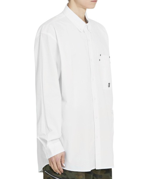 ★OY★DOUBLE POCKET WORK SHIRT - WHITE★正規品/韓国直送料込 OY/オーワイ』 DUAL POCKET SHIRT/デュアルポケットシャツ