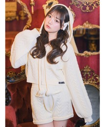 Me roir | ケーブルニットパーカー(ニット/セーター)