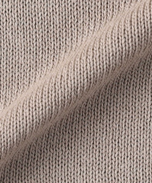 BACK NUMBER（バックナンバー）の「【BACK NUMBER】スキッパーコットンニット（ニット/セーター・メンズ・ライトベージュ/ブラック・M/L/XL）」の15枚目の写真