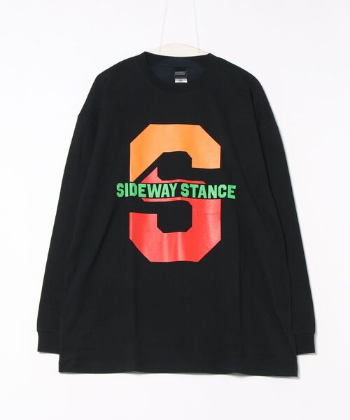 SIDEWAY STANCE（サイドウェイスタンス）の「【SIDEWAY STANCE】ストアライクロゴ プリント ロンT（Tシャツ/カットソー・メンズ・ホワイト系1/ブラック/ホワイト系/ブラック系1/ホワイト/ブラック系・MEDIUM/LARGE/SMALL/X-LARGE）」の4枚目の写真