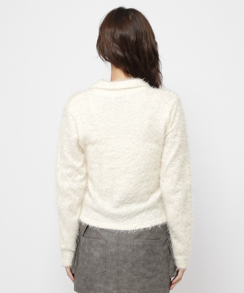 3.3 Field Trip （3.3フィールドトリップ）の「3.3 Field Trip／フェザースキッパーニット（ニット/セーター・レディース・オフホワイト/ブラウン/イエロー・FREE）」の14枚目の写真