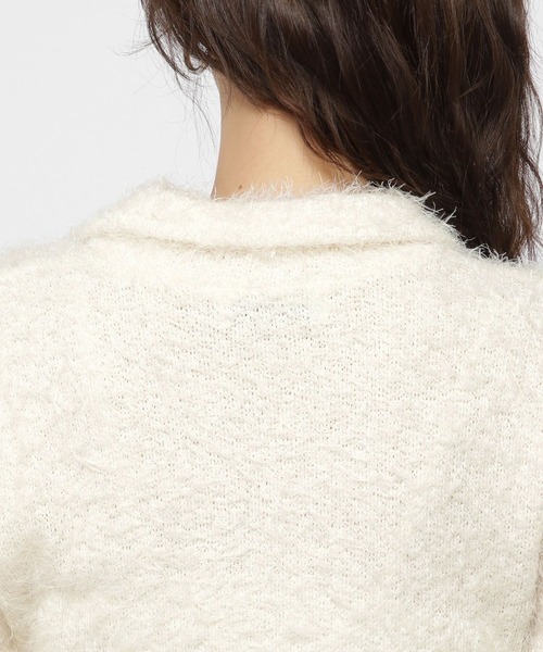 3.3 Field Trip （3.3フィールドトリップ）の「3.3 Field Trip／フェザースキッパーニット（ニット/セーター・レディース・オフホワイト/ブラウン/イエロー・FREE）」の16枚目の写真