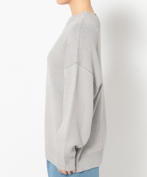 mysty woman（ミスティウーマン）の「BIGハートジャガードニットプルオーバー  322311（ニット/セーター・レディース・グレー/ブラック/アイボリー・FREE）」の9枚目の写真