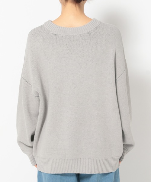 mysty woman（ミスティウーマン）の「BIGハートジャガードニットプルオーバー  322311（ニット/セーター・レディース・グレー/ブラック/アイボリー・FREE）」の10枚目の写真