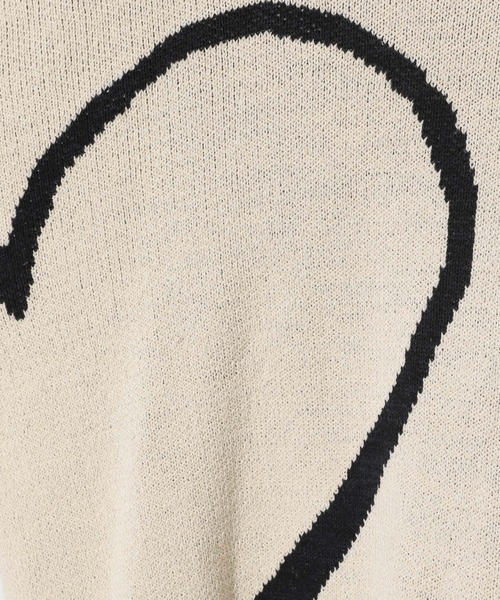 mysty woman（ミスティウーマン）の「BIGハートジャガードニットプルオーバー  322311（ニット/セーター・レディース・グレー/ブラック/アイボリー・FREE）」の16枚目の写真