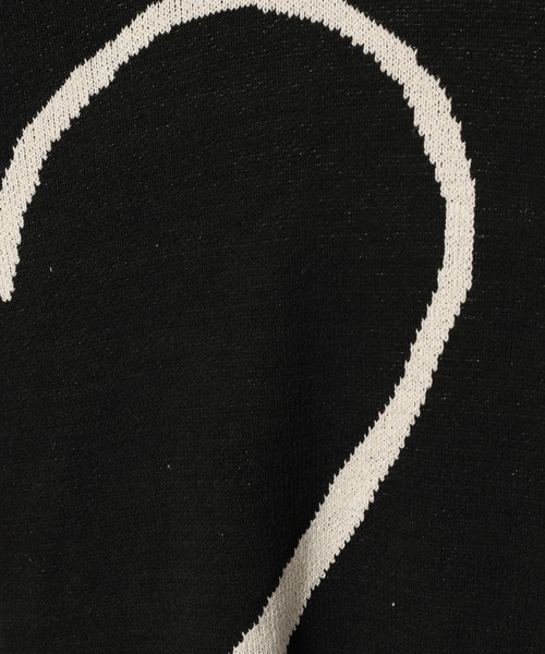 mysty woman（ミスティウーマン）の「BIGハートジャガードニットプルオーバー  322311（ニット/セーター・レディース・グレー/ブラック/アイボリー・FREE）」の17枚目の写真