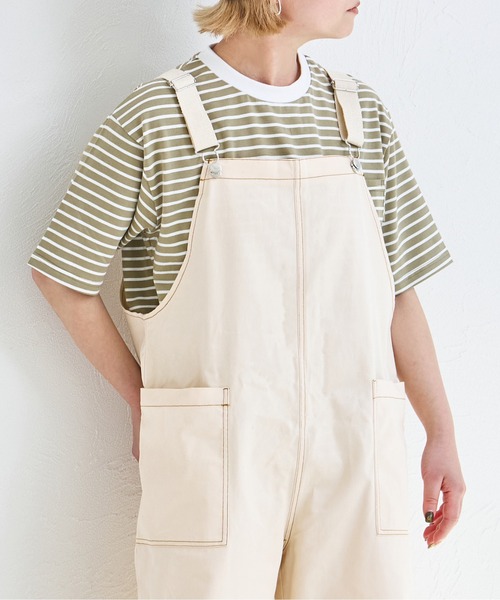 mumitamumio様専用。 ベージュ コットンリネン混合 サロペット 【公式